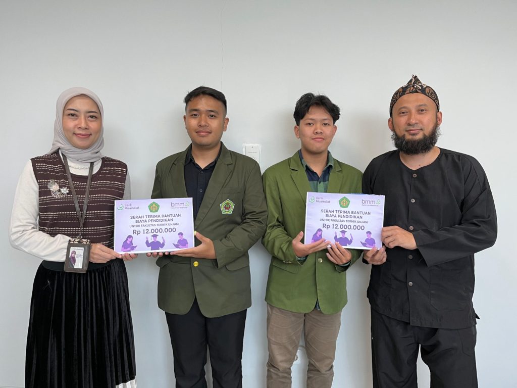 Dua Mahasiswa Teknik Elektro Unjani Raih Bantuan Biaya Pendidikan dari Bank Muamalat Tahun 2025